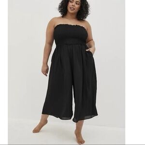 Torrid Size 3- Black Strapless Jumpsuit